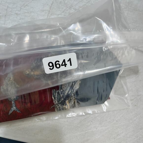 BD Baggies Silk Tie Mens Vintage USA Made Fish Print Novelty Naturecore - Picture 9 of 9